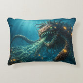 Diepzeeverschrikking Leviathan krolt in bedkussen Accent Kussen (Voorkant)