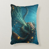 Diepzeeverschrikking Leviathan krolt in bedkussen Accent Kussen (Voorkant(Verticaal))