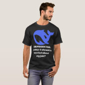 DIEPZOEKENDE  bewerkbare tekst T-shirt (Voorkant volledig)