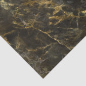 Diepzwart & goud marmer tissuepapier (Detail)