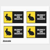 Dier aan boord rechthoekige sticker (Vel)