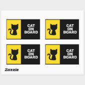 Dier aan boord rechthoekige sticker (Vel)