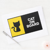 Dier aan boord rechthoekige sticker (Envelop)