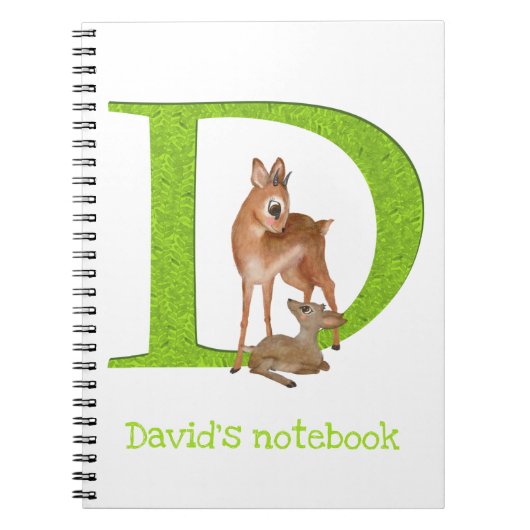 Dier ABC D is voor dik-dik notitieboek (Voorkant)