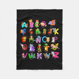Dier Abcs Leren Kleuterschool Leraar Fleece Deken