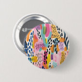 Dier Abstract Modern Retro Kleurrijk Ronde Button 5,7 Cm (Voorkant /achterkant)