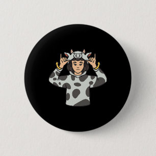 Dier ASL Handgebaar Doof Gehoorverlies Awarenes Ronde Button 5,7 Cm