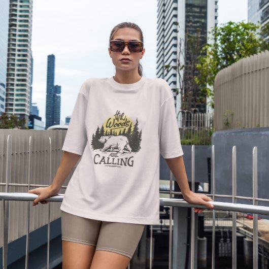 Dier beer in de Natuur Bossen T-shirt