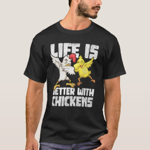 Dier boer kinderen dabben haan dab hen kip t-shirt
