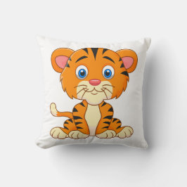 Dier cartoon illustratie knuffel tijger kussen