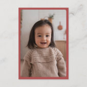 Dier Circus Carnaval Foto Verjaardagsfeest Bedankkaart (Achterkant)