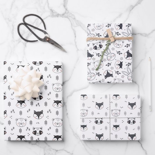 Dier Cute Illustratie Inpakpapier Vel (Voorkant)