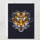 Dier Cute Tijger | In badkuip muur  (Voorkant)