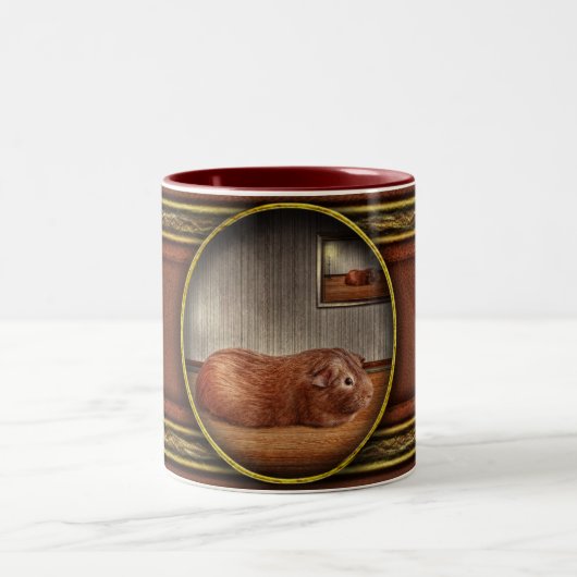 Dier - De cavia Tweekleurige Koffiemok (Center)