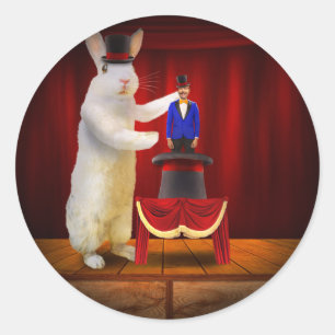 Dier - De magische konijn Ronde Sticker