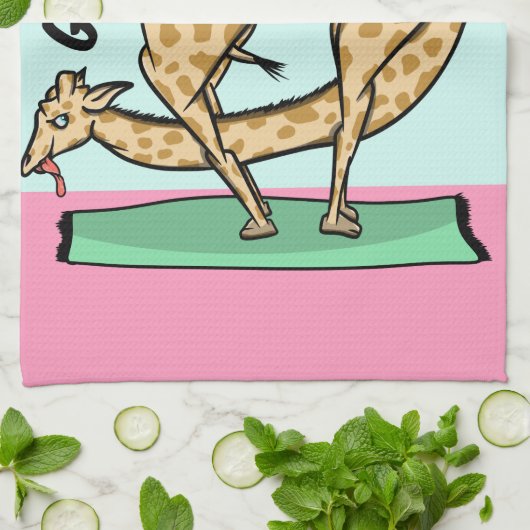 Dier die gymnastiek doet theedoek (Gevouwen)