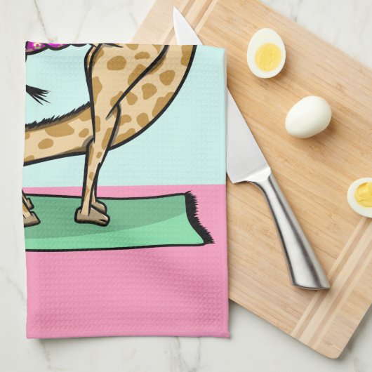 Dier die gymnastiek doet theedoek (Quarter Fold)