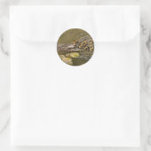 Dier - Eenden - Zwemmen als een eend Ronde Sticker (Tas)
