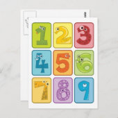 Dier en aantal briefkaart (Voorkant / Achterkant)