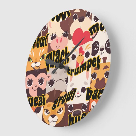 Dier en bijbehorende muur-klok grote klok (Hoek)