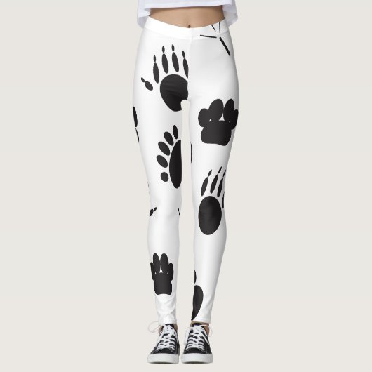 Dier- en Vogelvoetafdruk Leggings (Voorkant)