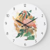 dier flamingo grote klok (Voorkant)
