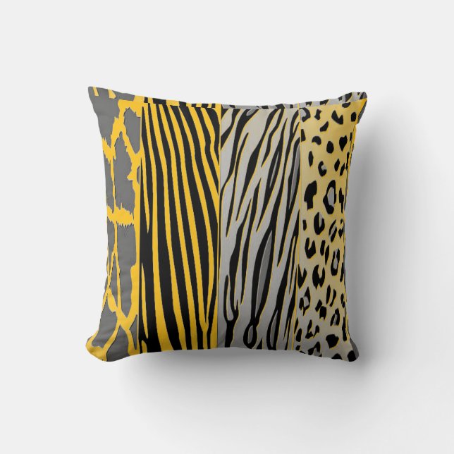 Dier Gedrukt Zebra Stripe Kussen (Voorkant)