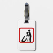 Dier geen dochter aan de Krokodilentuin. Bagagelabel (Achterkant verticaal)