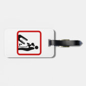 Dier geen dochter aan de Krokodilentuin. Bagagelabel (Achterkant horizontaal)