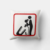 Dier geen dochter aan de Krokodilentuin. Kussen (Achterkant)