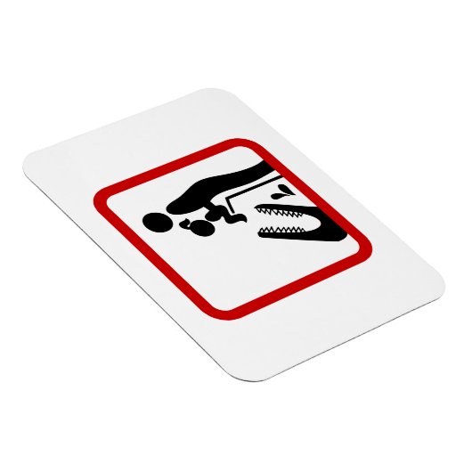 Dier geen dochter aan de Krokodilentuin. Magneet (Rechterzijde)