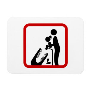 Dier geen dochter aan de Krokodilentuin. Magneet