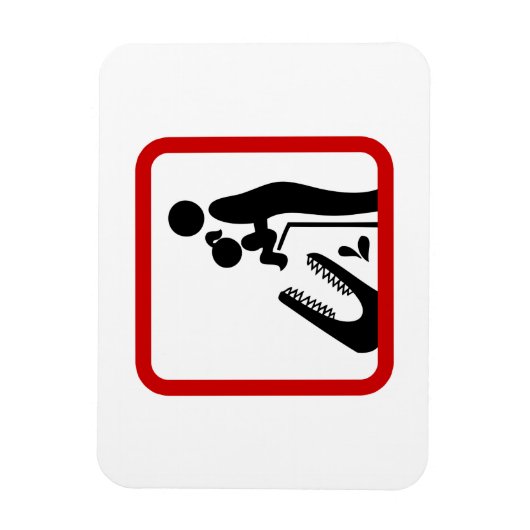 Dier geen dochter aan de Krokodilentuin. Magneet (Verticaal)