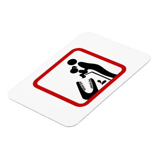 Dier geen dochter aan de Krokodilentuin. Magneet (Linkerzijde)