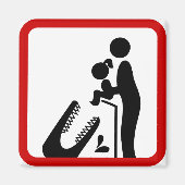 Dier geen dochter aan de Krokodilentuin. Magneet (Voorkant)