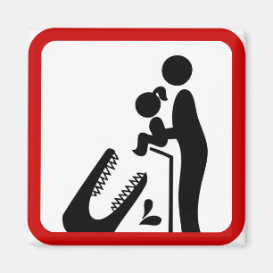 Dier geen dochter aan de Krokodilentuin. Magneet