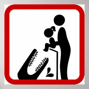 Dier geen dochter aan de Krokodilentuin. Poster