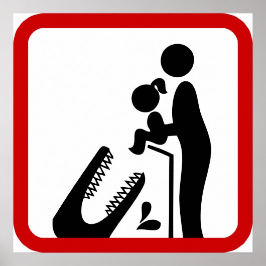 Dier geen dochter aan de Krokodilentuin. Poster (Voorkant)