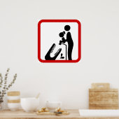 Dier geen dochter aan de Krokodilentuin. Poster (Keuken)