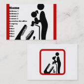 Dier geen dochter aan de Krokodilentuin. Visitekaartje (Voorkant / Achterkant)