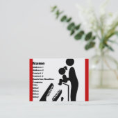 Dier geen dochter aan de Krokodilentuin. Visitekaartje (Staand voorkant)