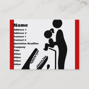 Dier geen dochter aan de Krokodilentuin. Visitekaartje