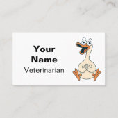 Dier, Gekke Gans, Vogel Afbeelding Visitekaartje (Voorkant)