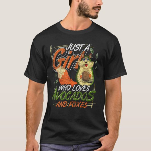 Dier, gewoon een meisje dat van Avocados houdt en  T-shirt (Voorkant)