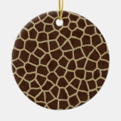 Dier Giraffe Print Kerst Ornament (Voorkant)
