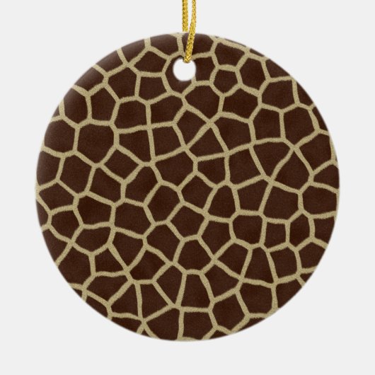 Dier Giraffe Print Kerst Ornament (Voorkant)