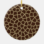 Dier Giraffe Print Kerst Ornament (Achterkant)
