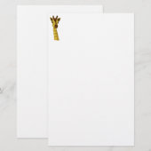 Dier - Giraffe (zonder achtergrond) Briefpapier (Voorkant / Achterkant)