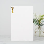 Dier - Giraffe (zonder achtergrond) Briefpapier (Staand voorkant)