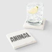 Dier - Gym Bodybuilding Fitness Stenen Onderzetter (Zijkant)